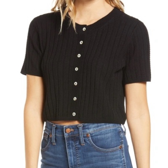 Reformation Sweaters - Reformation Germain Cashmere Crop Cardigan